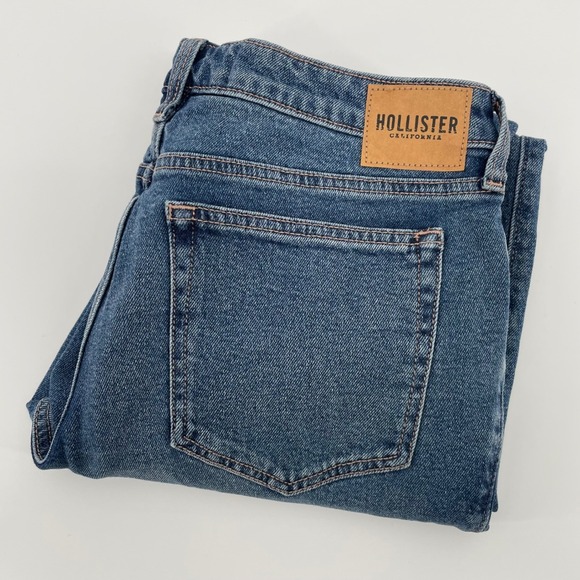 Hollister Denim - Hollister Low-Rise 90s Vintage Straight Distressed Jeans Blue 11R W30 L31